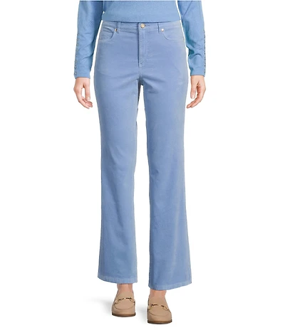 J.McLaughlin Lenni Stretch Velvet Kick Flare Pants