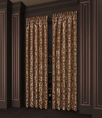 J. Queen New York La Boheme Scroll Damask Window Treatments