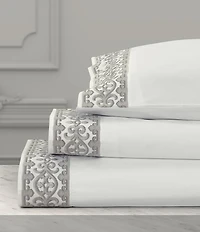 J. Queen New York Majestic Embroidered Sheet Set