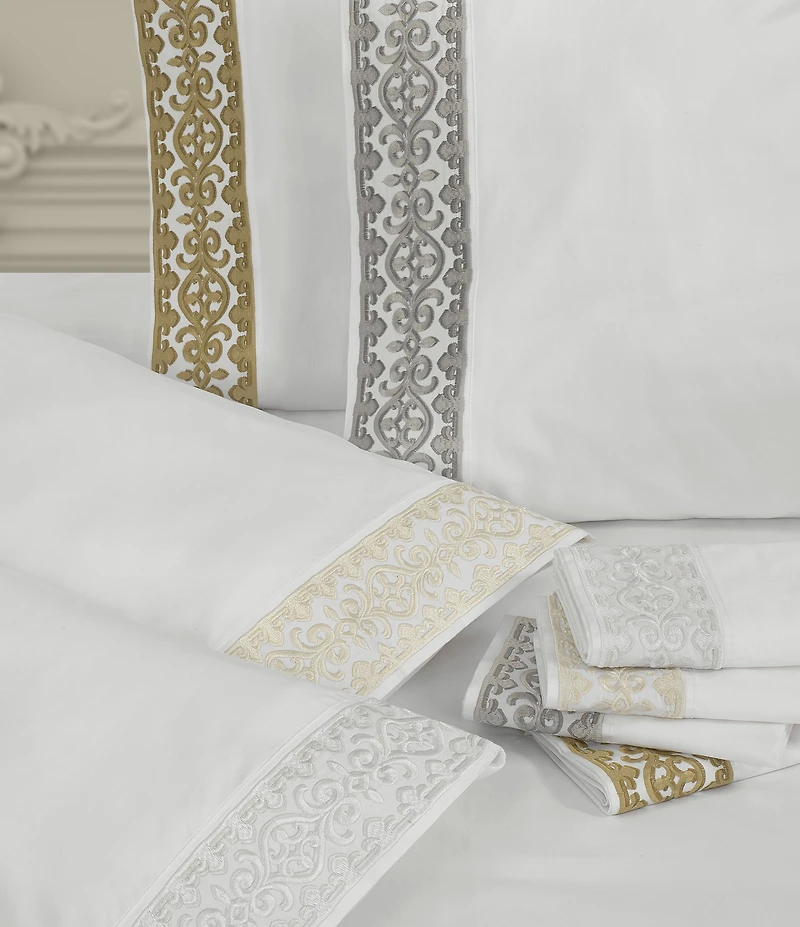 J. Queen New York Majestic Embroidered Sheet Set