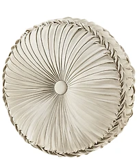 J. Queen New York Alaro Button-Tufted Round Pillow
