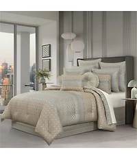 J. Queen New York Alaro Geometric Engineering Comforter Set