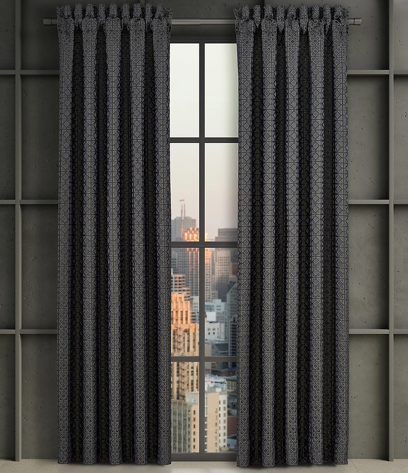 J. Queen New York Alaro Metallic Geometric Window Treatment