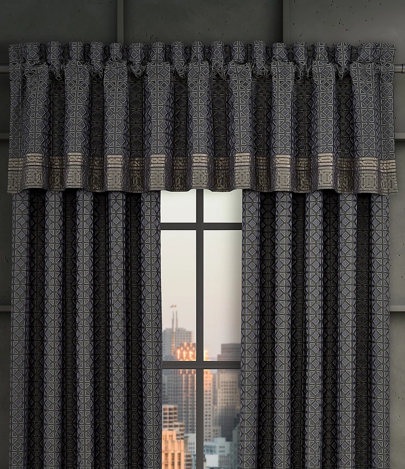 J. Queen New York Alaro Metallic Geometric Window Treatment