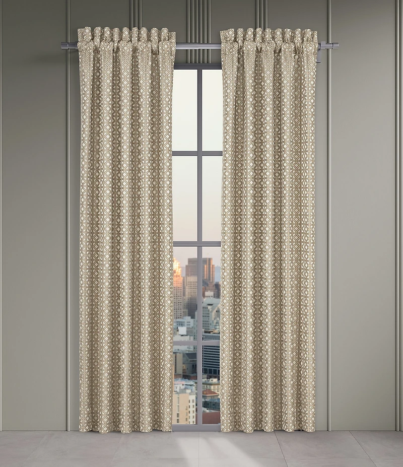 J. Queen New York Alaro Metallic Geometric Window Treatment