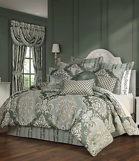 J. Queen New York Alina Woven Damask Striped Reversible Euro Sham