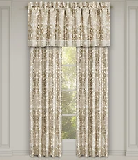 J. Queen New York Amaretto Grand Scale Jacquard Medallion Window Treatments