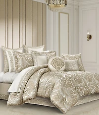 J. Queen New York Amaretto Woven Jacquard Framed Euro Sham