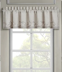 J. Queen New York Angeline Linen Textured Window Panel Pair