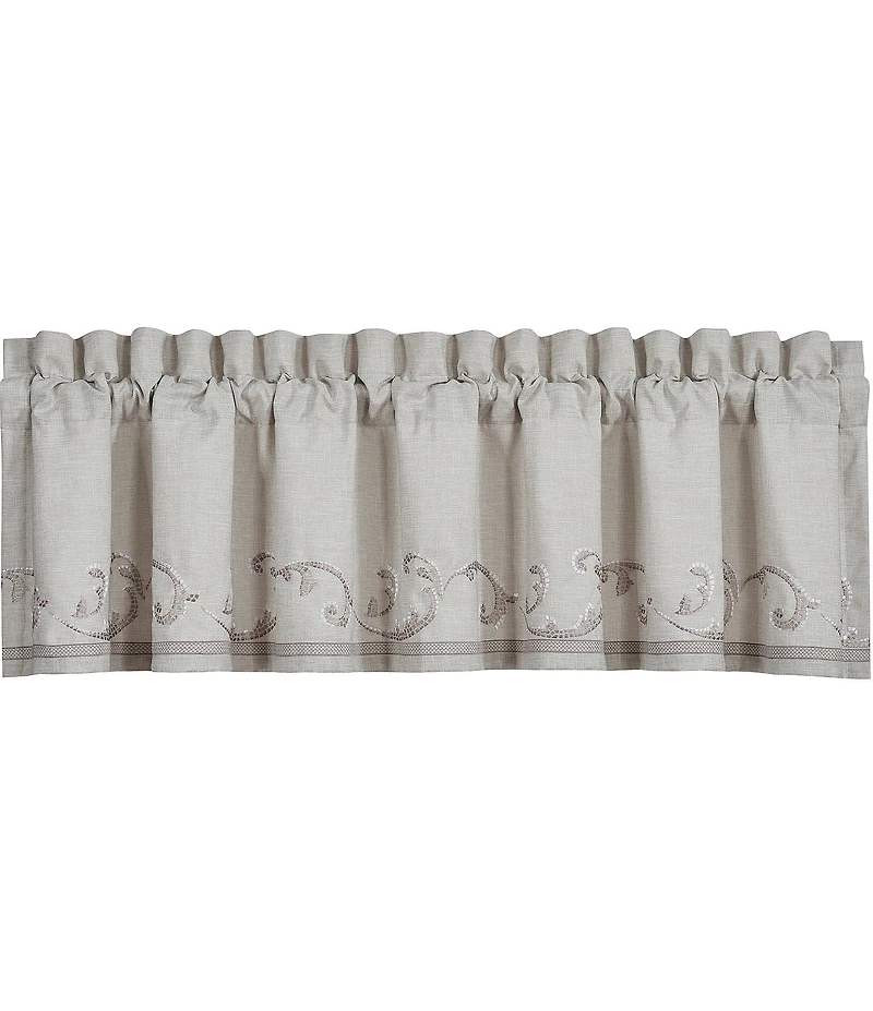 J. Queen New York Angeline Linen Textured Window Panel Pair