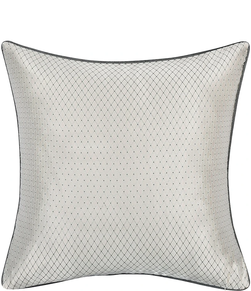 J. Queen New York Annabelle Bordered with Woven Stripe Reversible Euro Sham