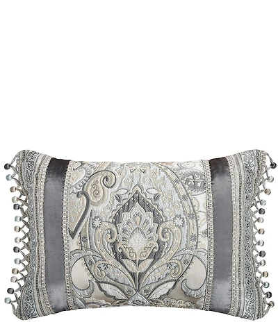 J. Queen New York Annabelle Woven Reversible Boudoir Decorative Throw Pillow