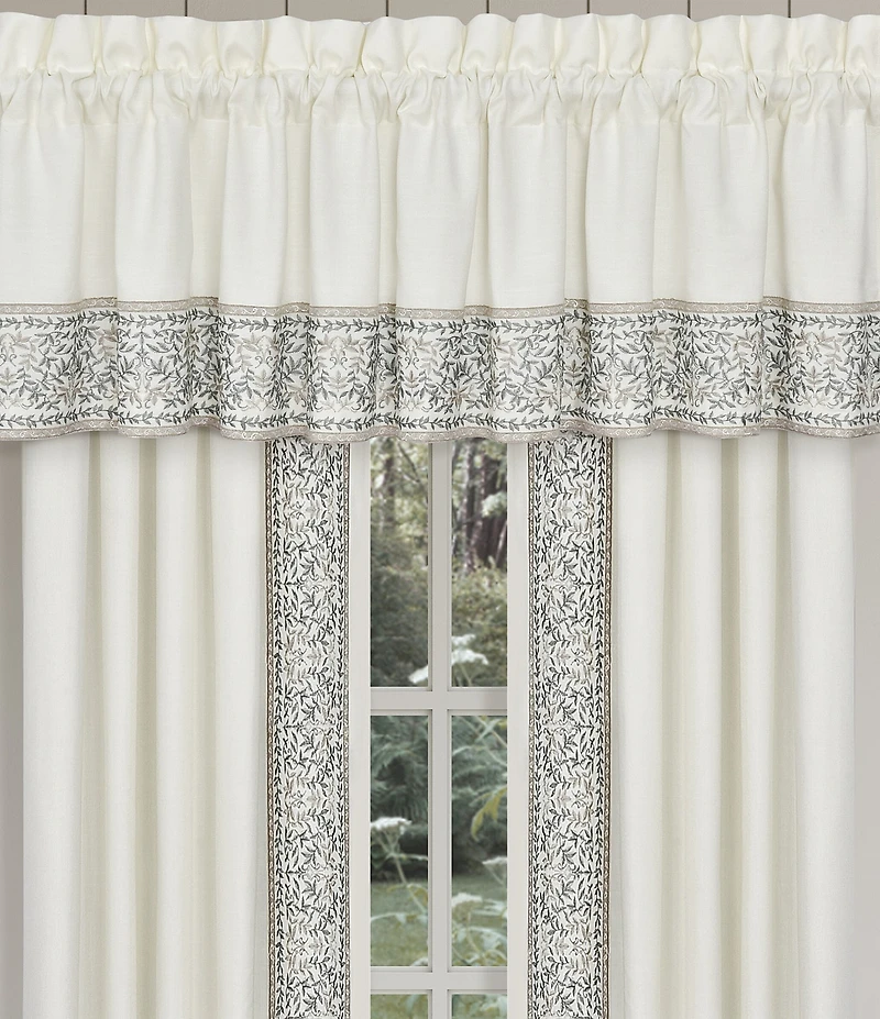 J. Queen New York Arbour Grove Leaf Medallion Window Treatment