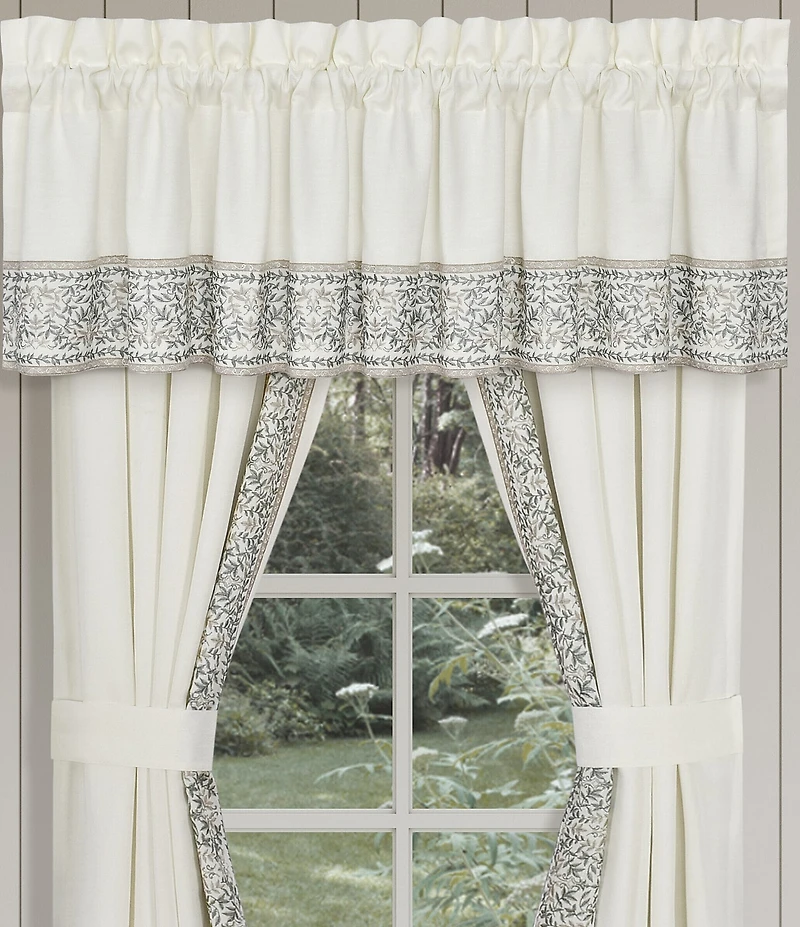 J. Queen New York Arbour Grove Leaf Medallion Window Treatment