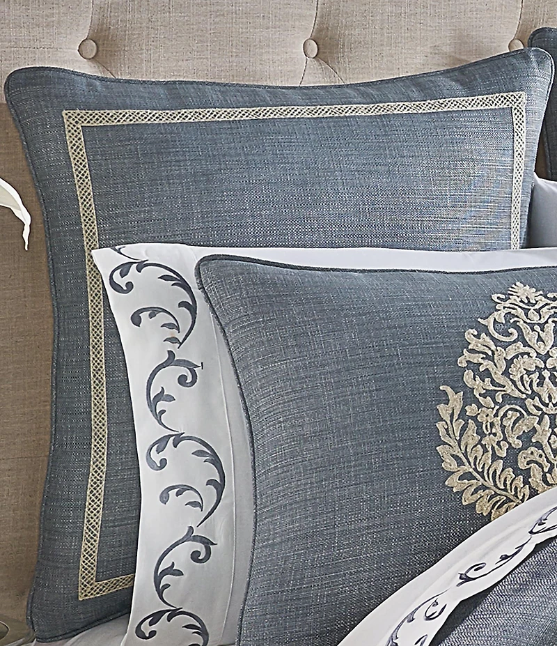 J. Queen New York Aurora Chambray Euro Sham