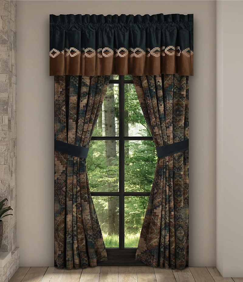 J. Queen New York Baja Bold Southwestern Diamond Print Window Treatment