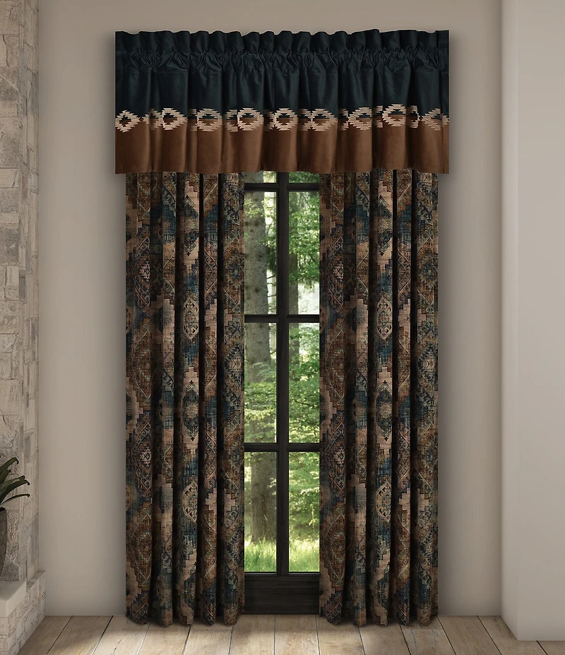 J. Queen New York Baja Bold Southwestern Diamond Print Window Treatment