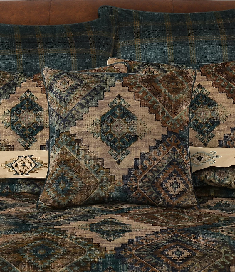 J. Queen New York Baja Southwestern Diamond Decorative Reversible Square Pillow