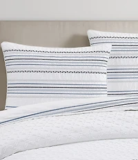 J. Queen New York Bayside Embroidered Nautical Striped Comforter Set