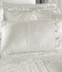 J. Queen New York Bianco Bead-Tasseled Boudoir Pillow