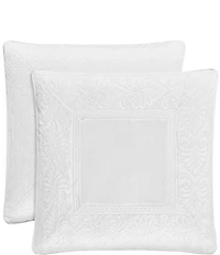 J. Queen New York Bianco Foulard Satin Euro Sham