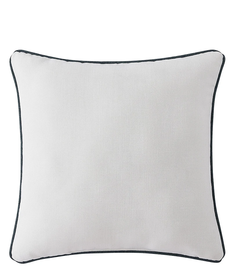 J. Queen New York Blossom View Floral Embroidery Reversible Square Pillow