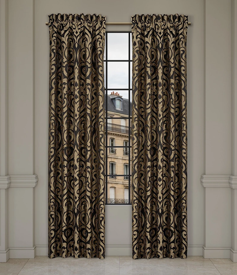 J. Queen New York Bolero Medallion Window Treatment