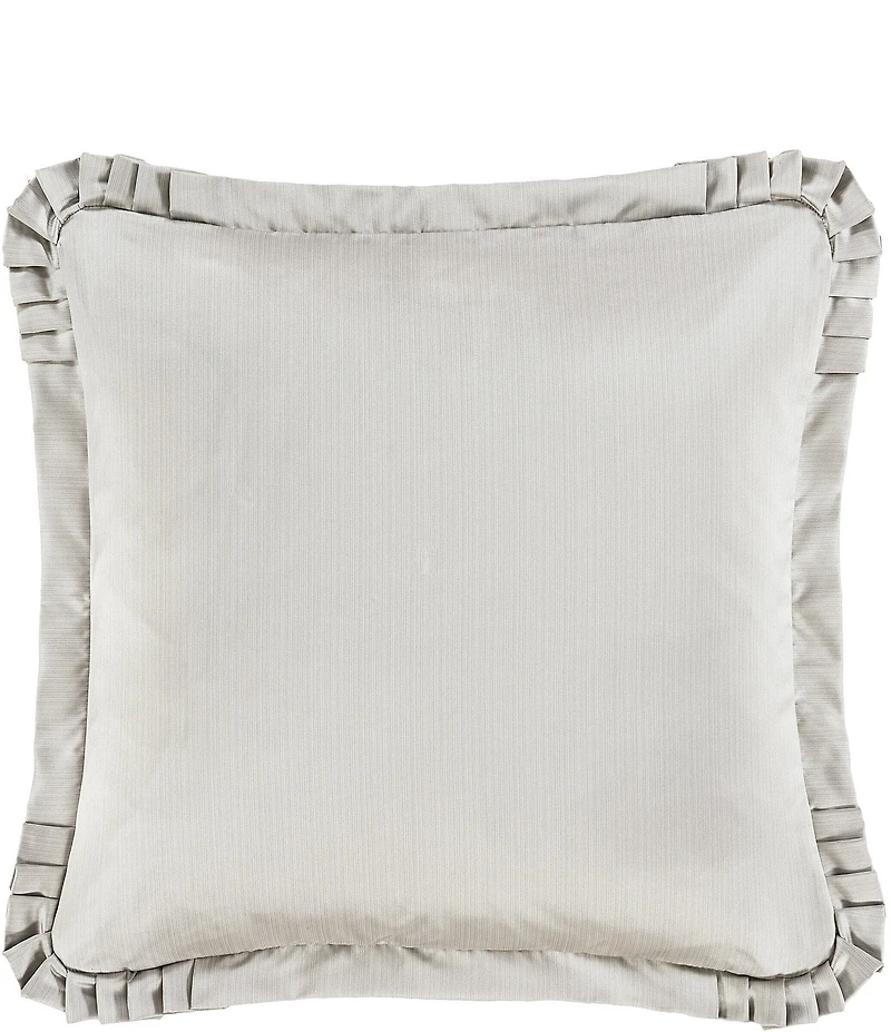 J. Queen New York Bolero Pleated Flange Framed Reversible Euro Sham