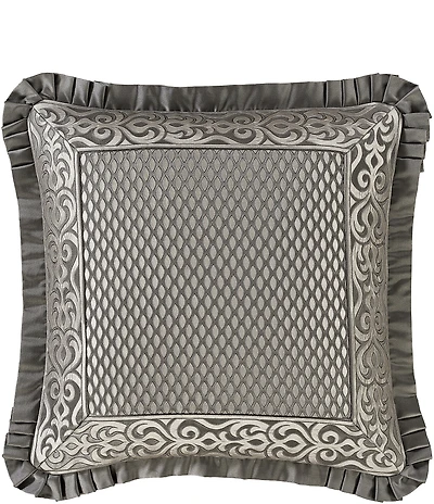 J. Queen New York Bolero Pleated Flange Framed Reversible Euro Sham