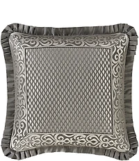 J. Queen New York Bolero Pleated Flange Framed Reversible Euro Sham