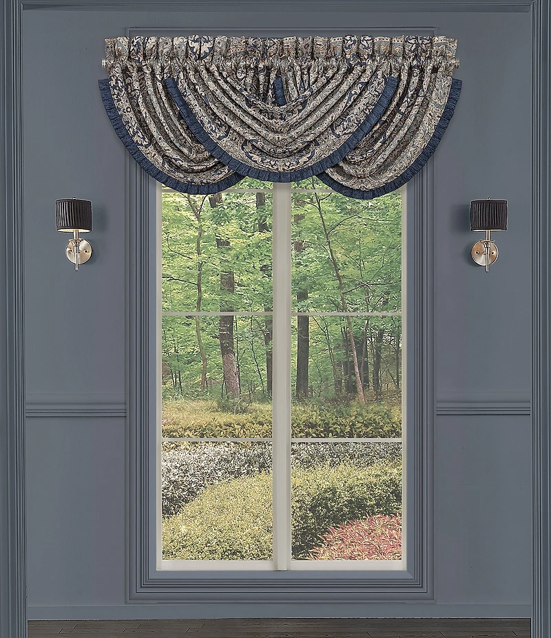 J. Queen New York Botticelli Woven Medallion Window Treatments