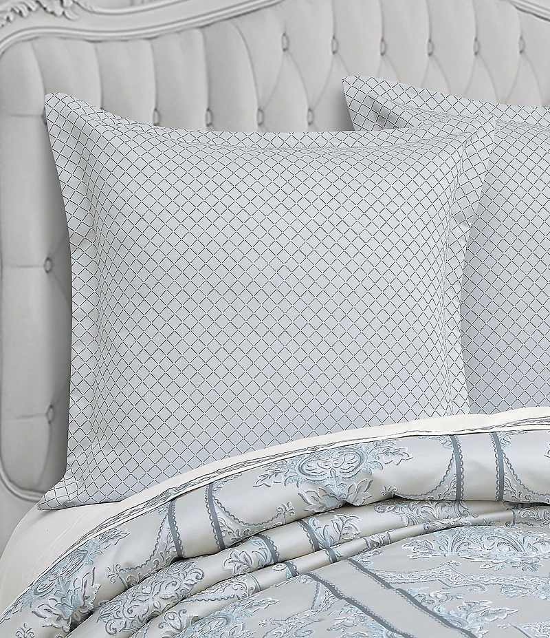 J. Queen New York Boulevard Woven Jacquard Diamond Euro Sham