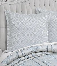 J. Queen New York Boulevard Woven Jacquard Diamond Euro Sham