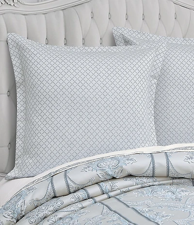 J. Queen New York Boulevard Woven Jacquard Diamond Euro Sham