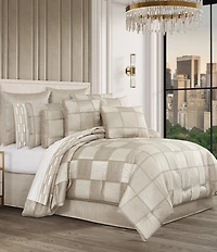 J. Queen New York Brando Geometric Block Reversible Square Pillow