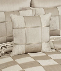 J. Queen New York Brando Geometric Block Reversible Square Pillow