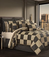 J. Queen New York Brando Highlighted Block Design Square Pillow