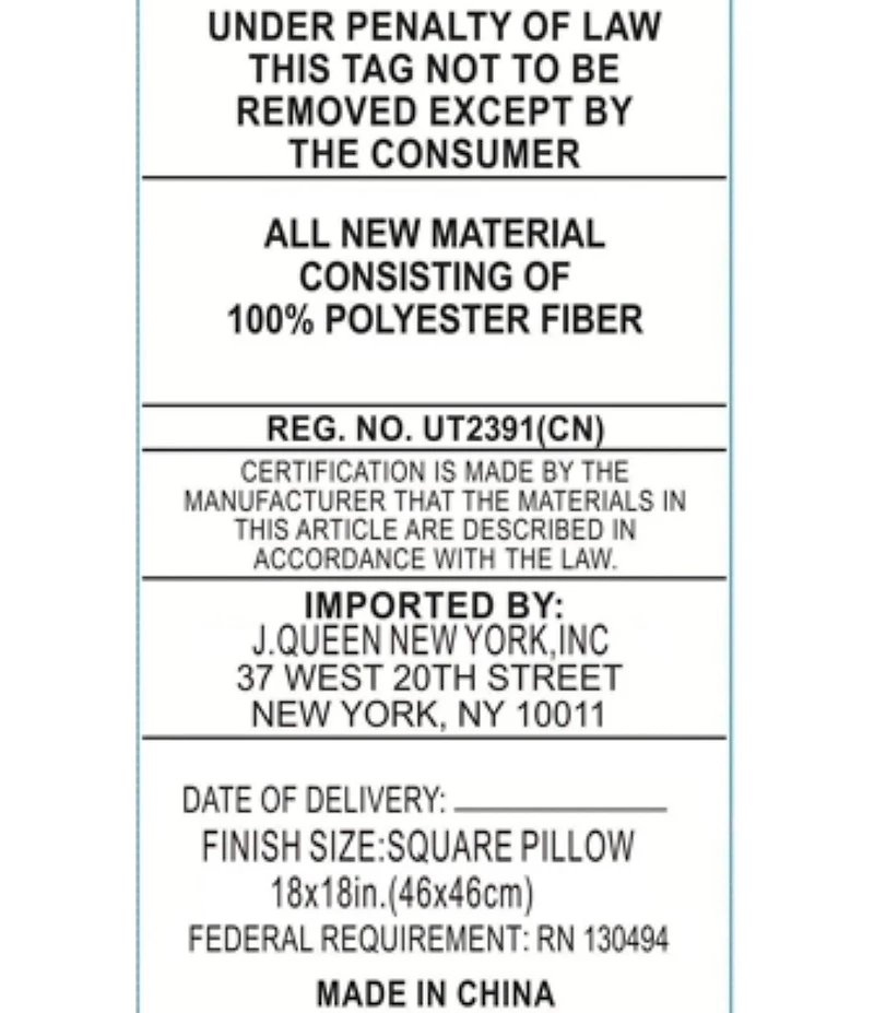 J. Queen New York Brando Highlighted Block Design Square Pillow