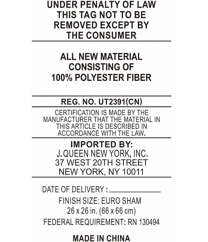 J. Queen New York Brando Stunning Metallic Euro Sham