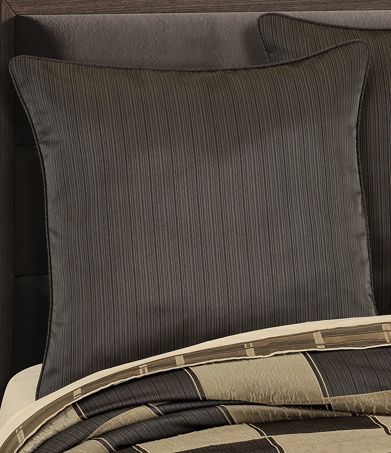 J. Queen New York Brando Stunning Metallic Euro Sham