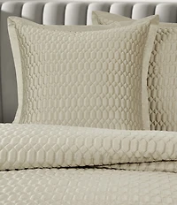 J. Queen New York Brilliance Geometric Pattern Reversible Euro Sham
