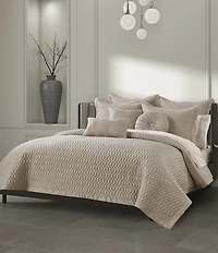 J. Queen New York Brilliance Geometric Pattern Reversible Euro Sham