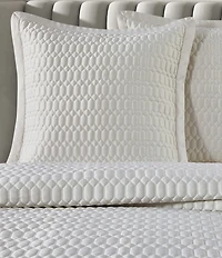 J. Queen New York Brilliance Geometric Pattern Reversible Euro Sham