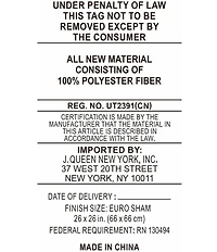 J. Queen New York Brilliance Geometric Pattern Reversible Euro Sham