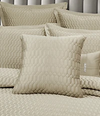 J. Queen New York Brilliance Geometric Square Quilted Reversible Throw Pillow