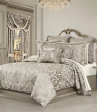 J. Queen New York Brunello Button-Tufted Woven Round Pillow