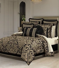 J. Queen New York Brunello Button-Tufted Woven Round Pillow