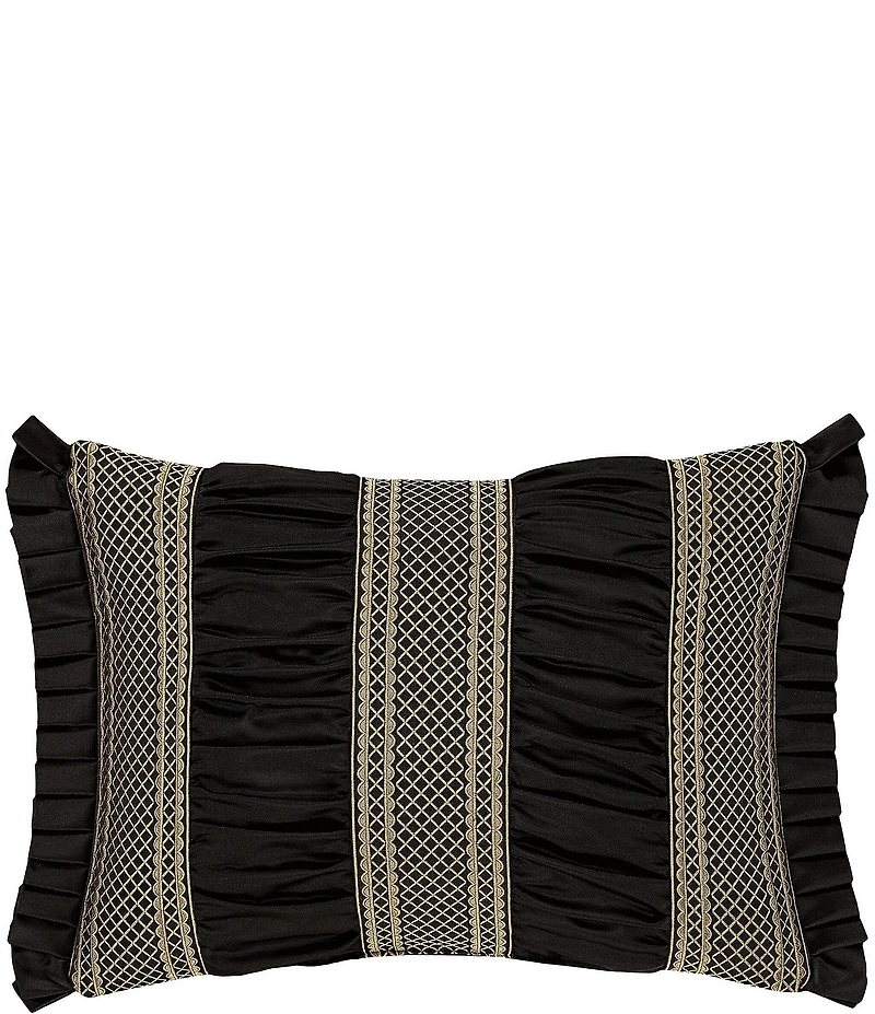 J. Queen New York Brunello Engineered Jacquard Bands Boudoir Pillow