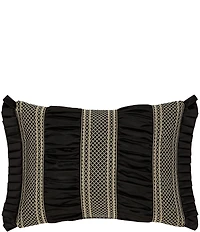 J. Queen New York Brunello Engineered Jacquard Bands Boudoir Pillow