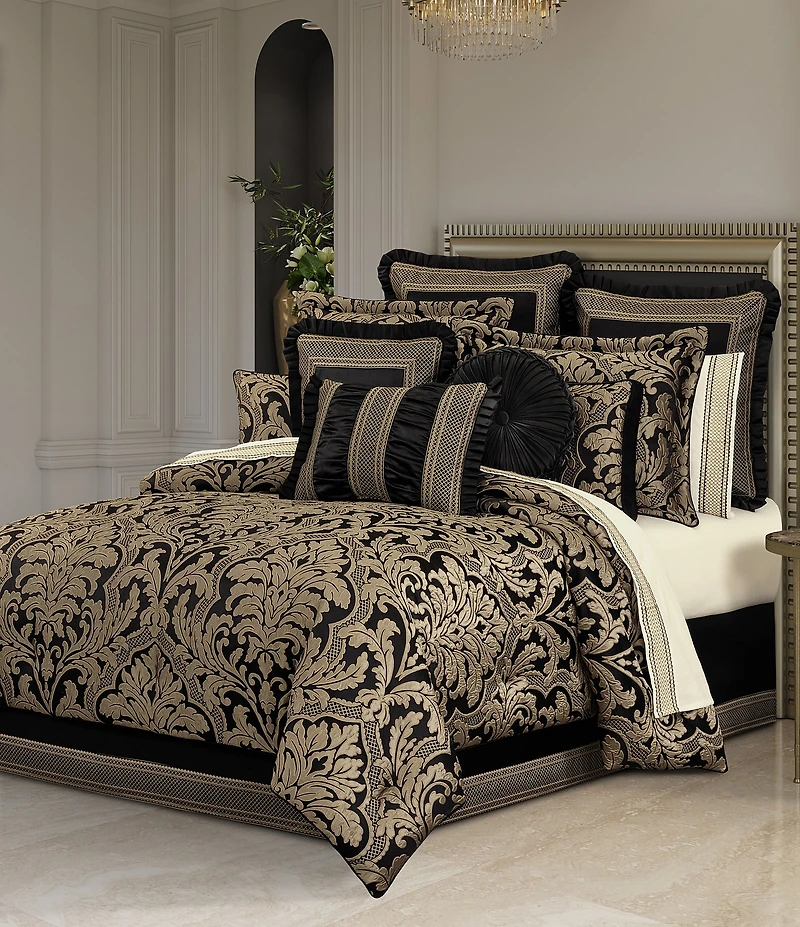 J. Queen New York Brunello Engineered Jacquard Bands Boudoir Pillow